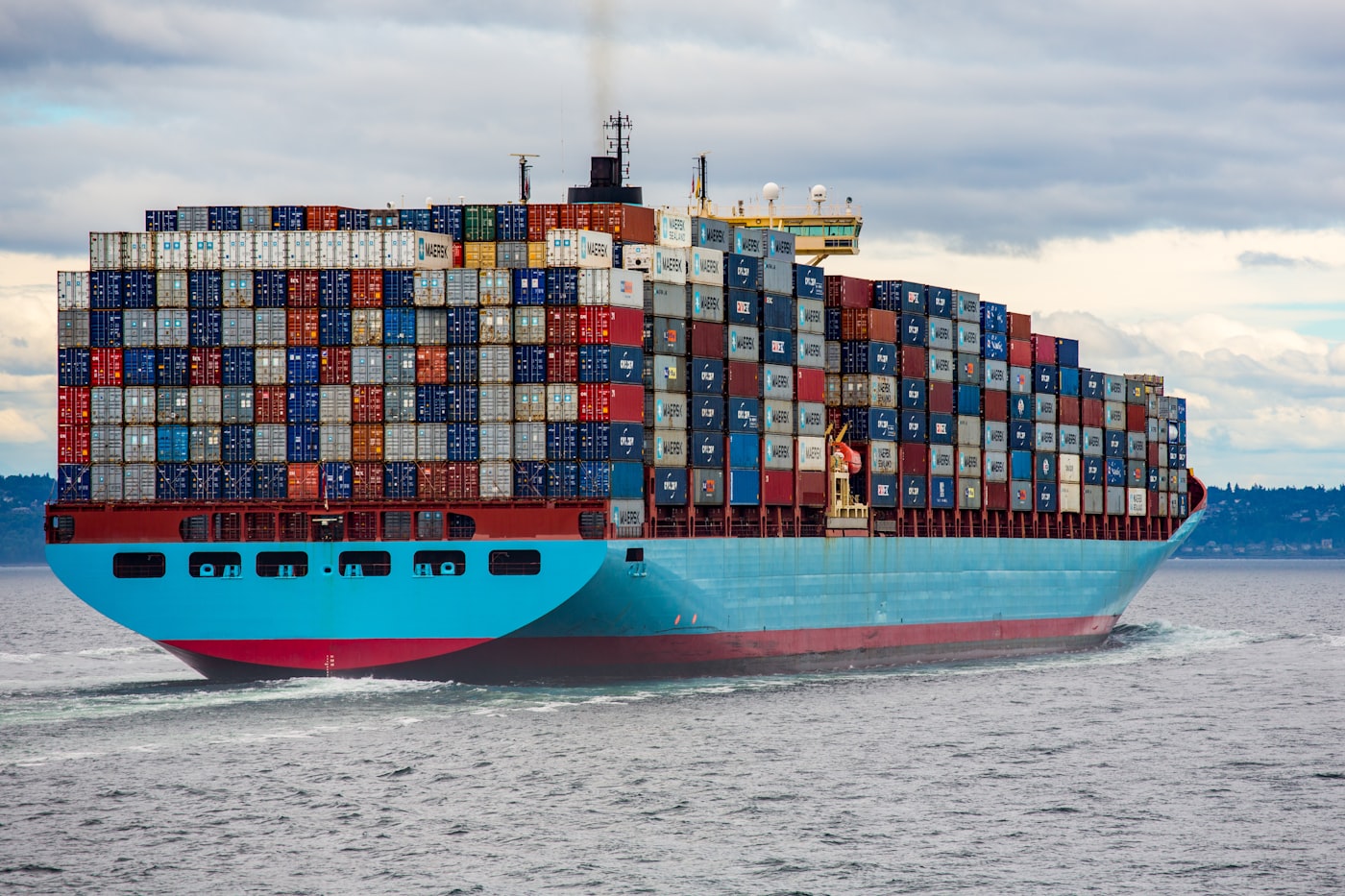 Container ship used for sea freight